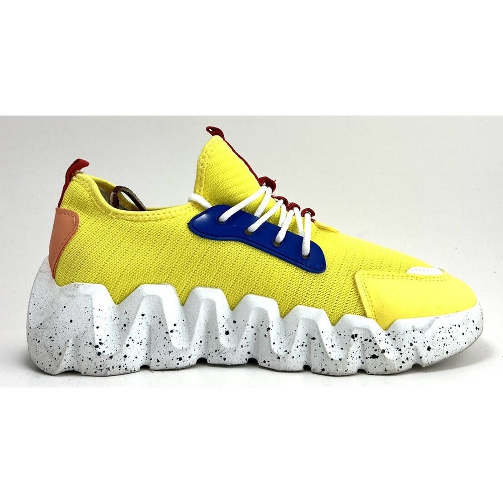 Pony Zig Tech Mars Yellow Lace Up Women’s Sneakers PP Mars2 Size 10 - Picture 2 of 10